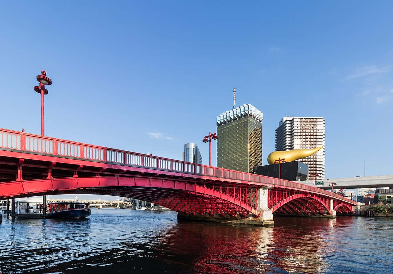 Azumabashi bridge in Japan