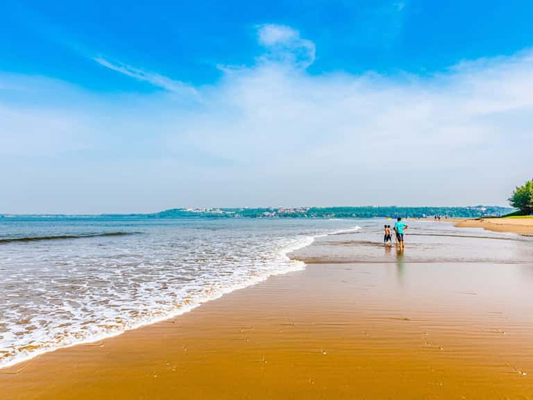 Miramar beach in Goa in Goa
