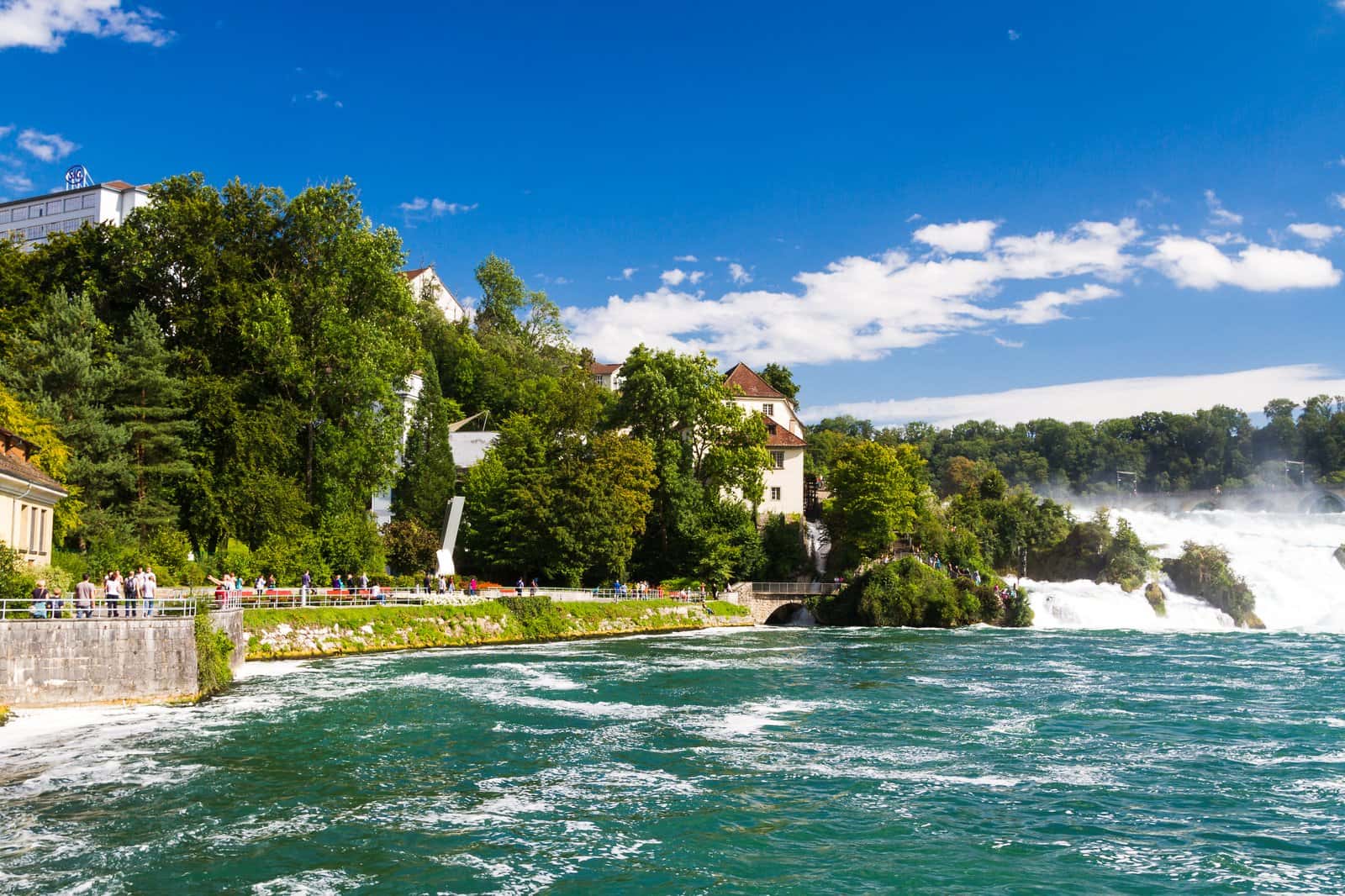 Stand high above Europe’s largest Rhine Falls in All Of Europe