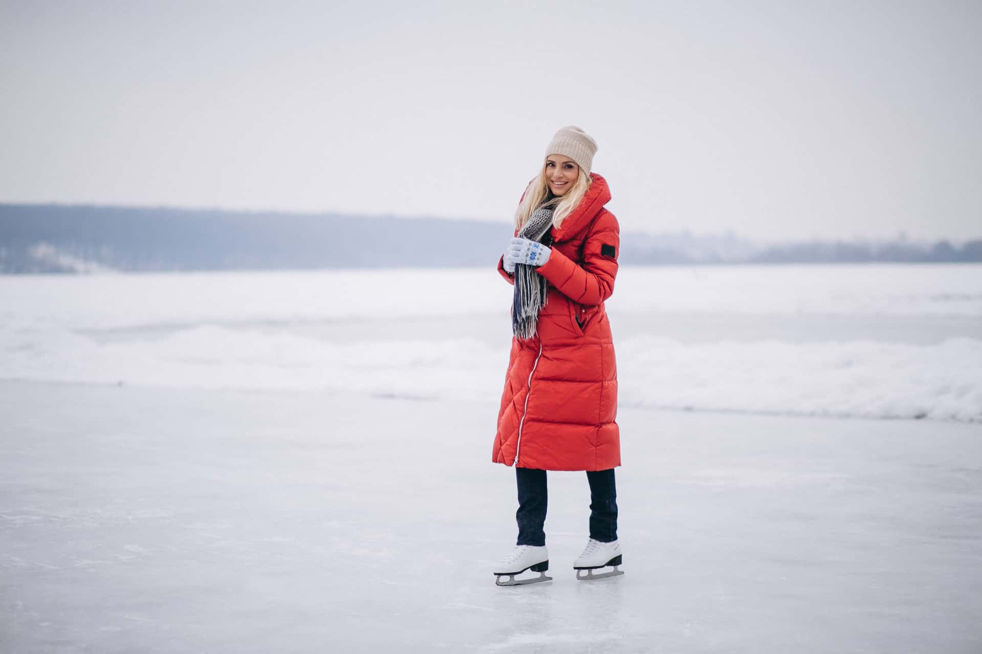 Ice Skate On Lake Louise in Canada