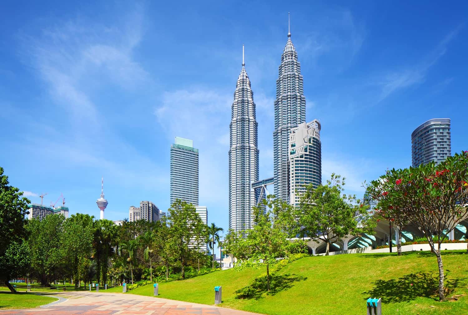 Take a stroll in KLCC Park in Southeast City Break Tours