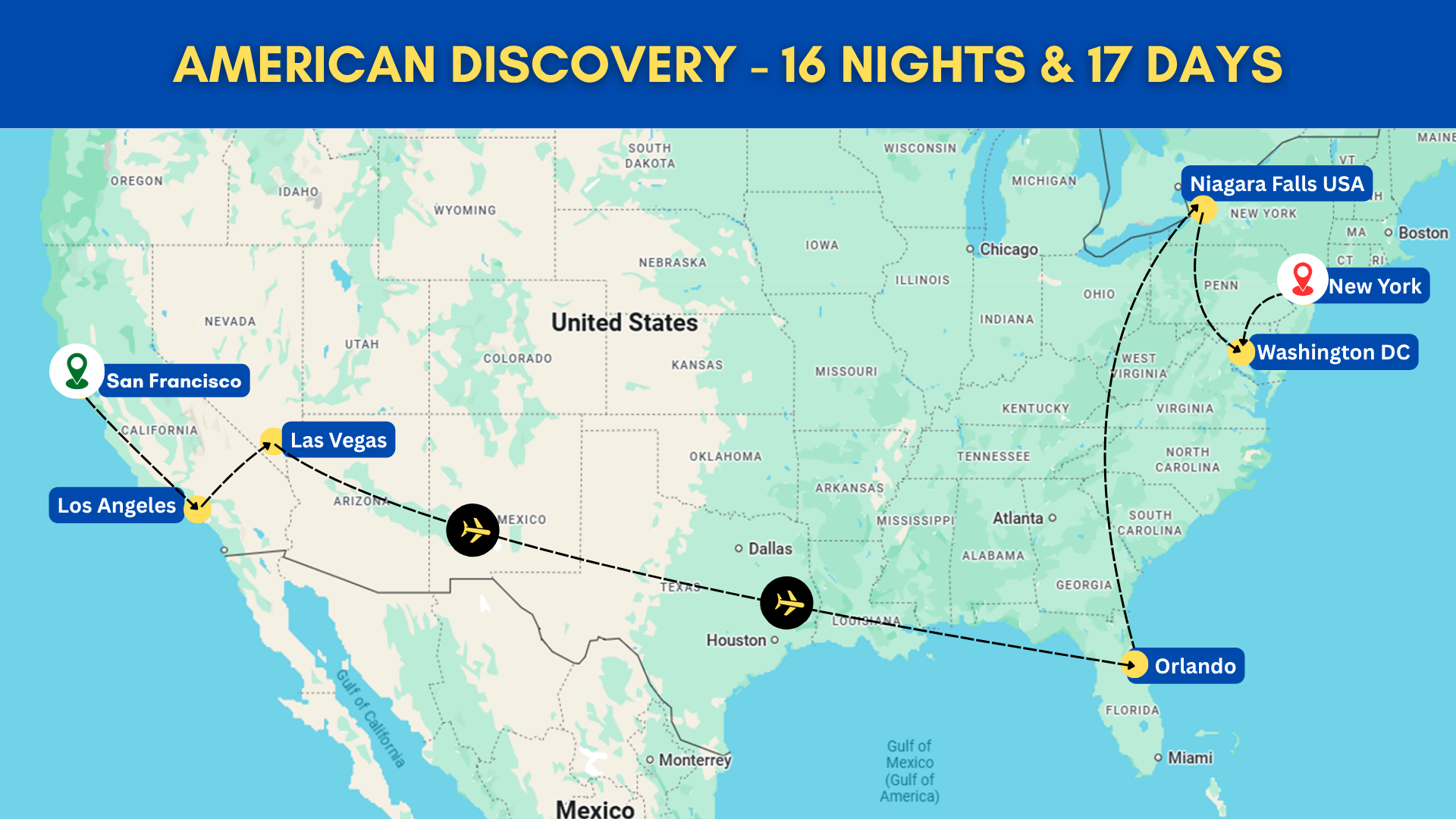 American Discovery Map