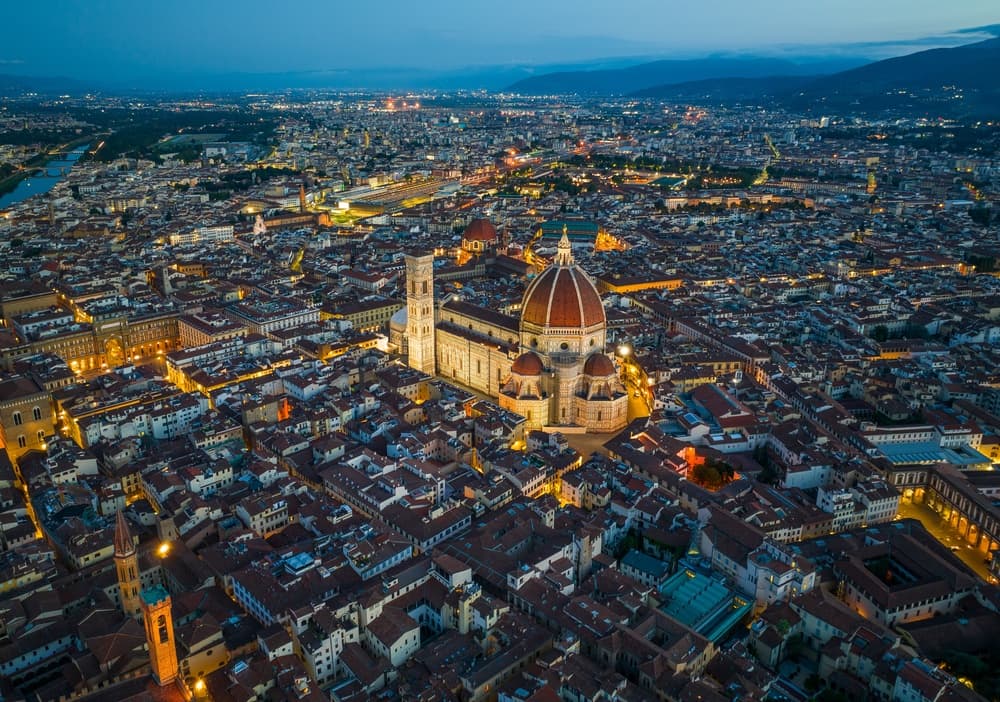 Florence Duomo Night View 