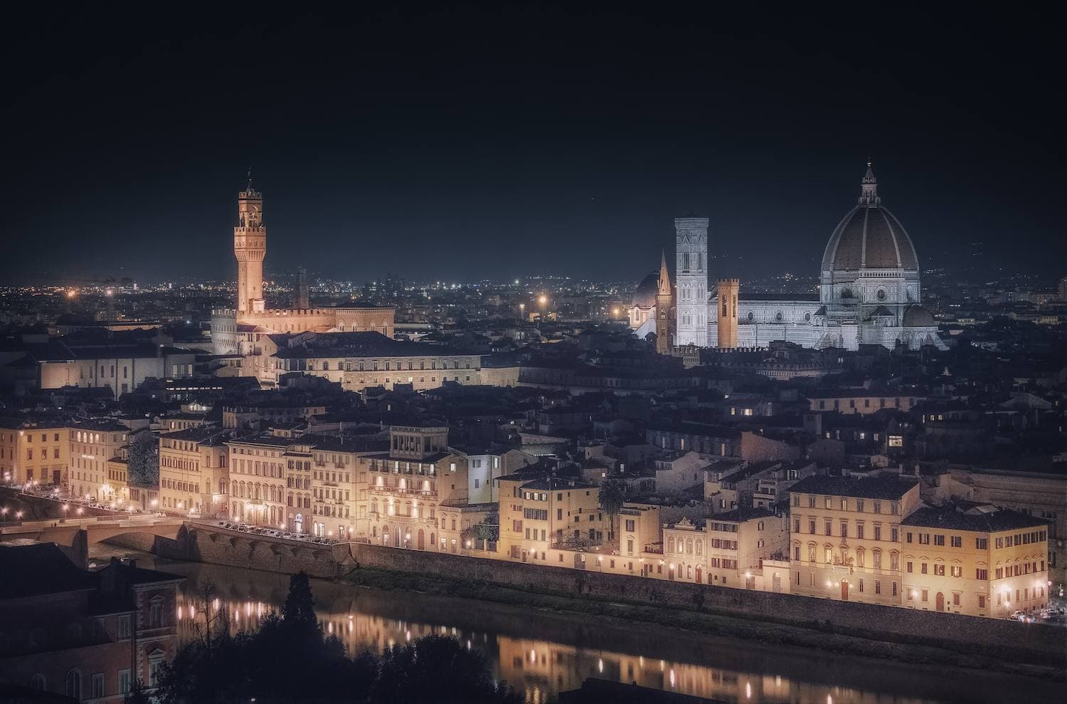 Florence Duomo Night View 
