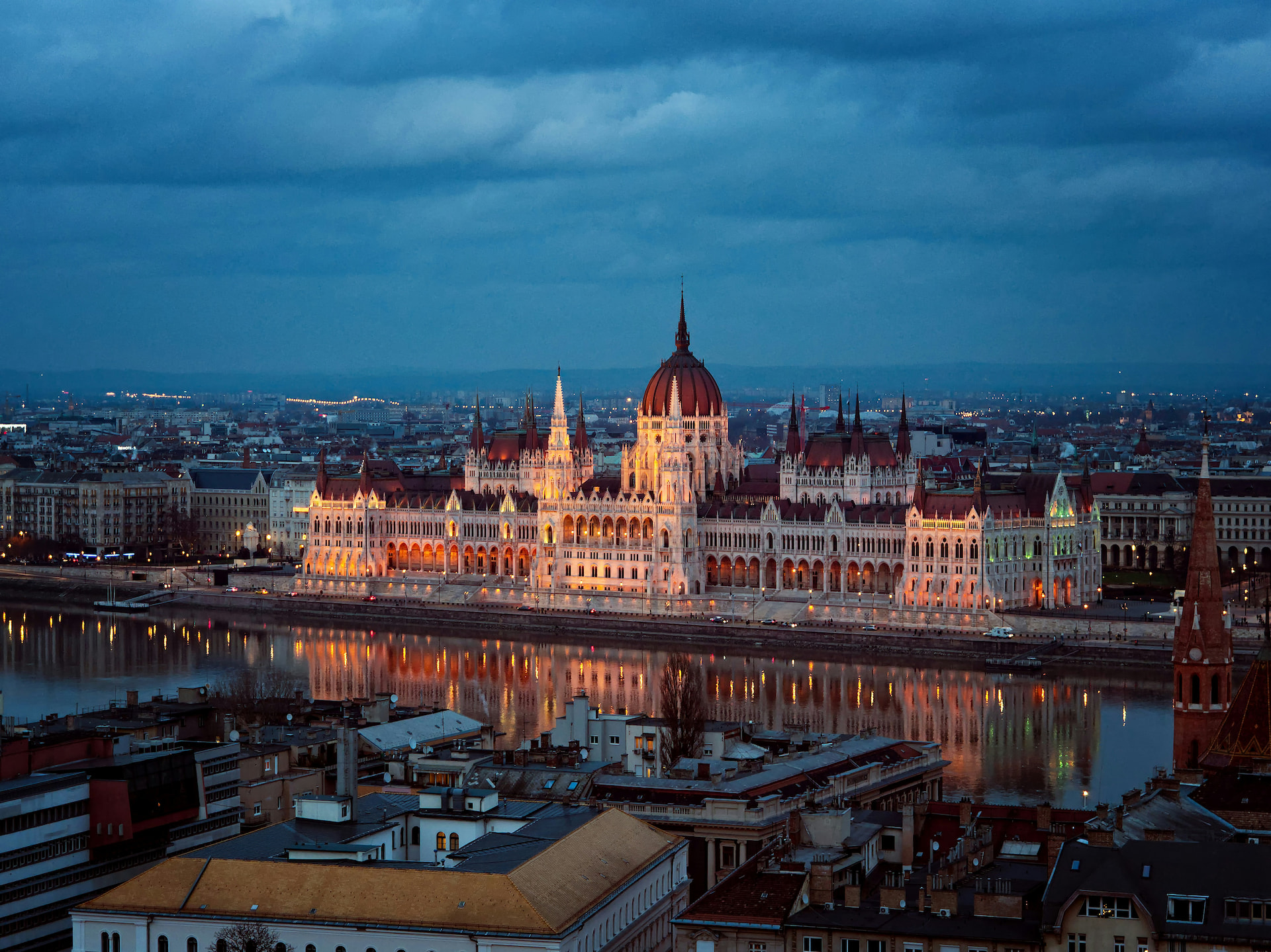 Budapest Parliament Night View 2