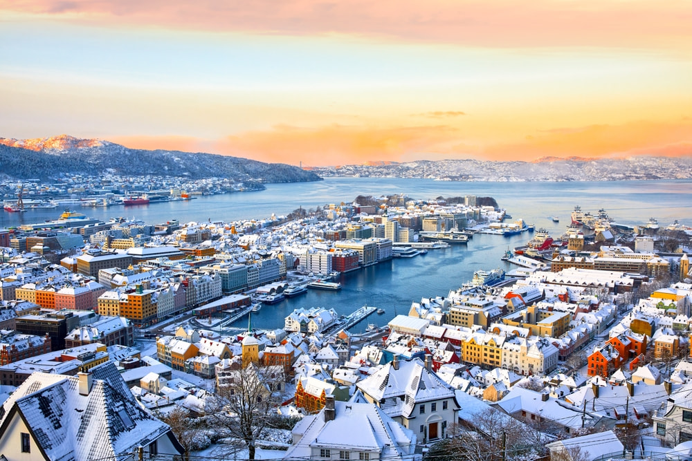 Bergen Town Winter View ` 