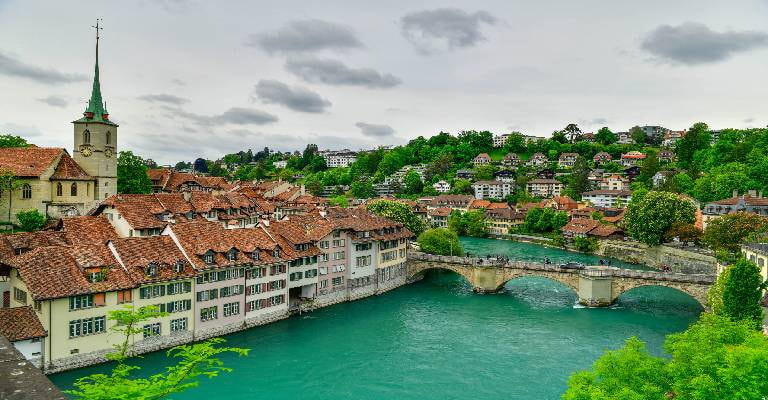 Bern Aare River View