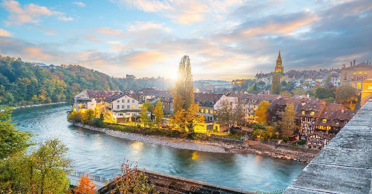 Bern Town Arial View