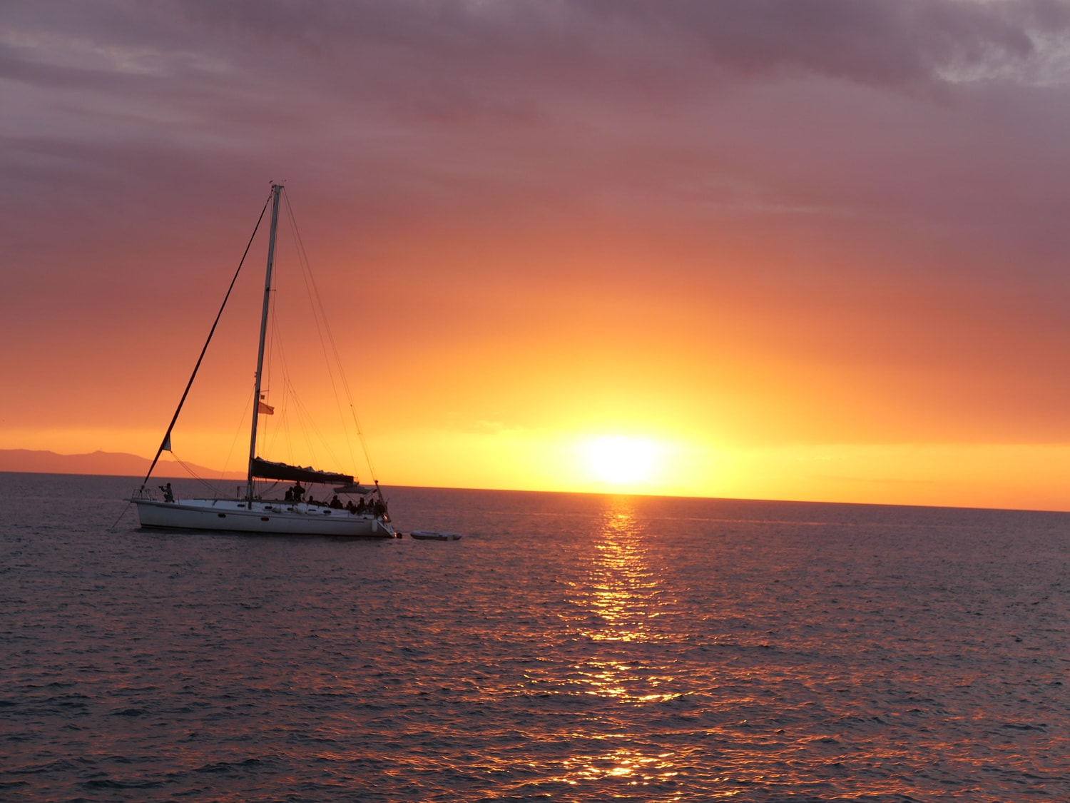 Coral Sea Sunset Sailing 1