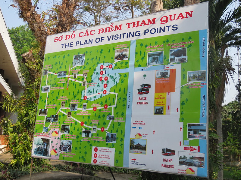 Cu Chi Tunnels Entry Map