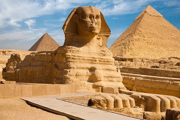 Visit to Giza Pyramids and Sphinx