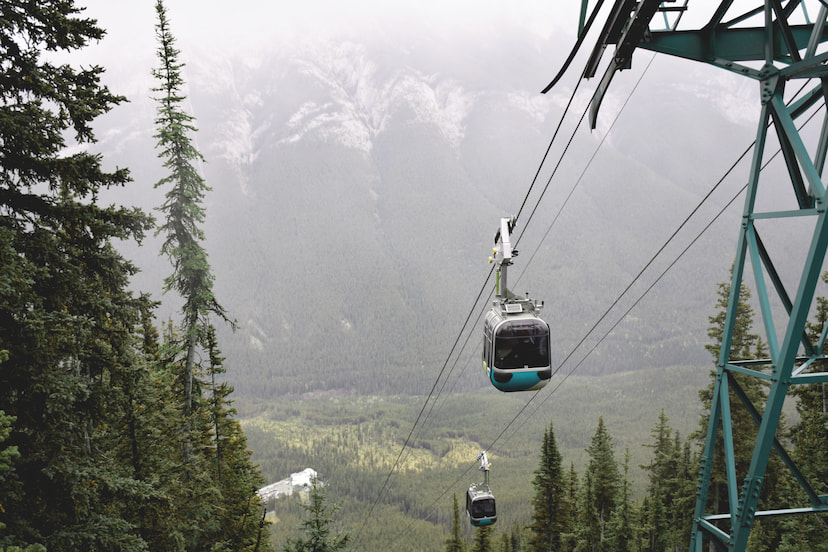 Banff Gondola On Sulphur Mountain