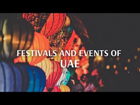 Festivals & Events of UAE