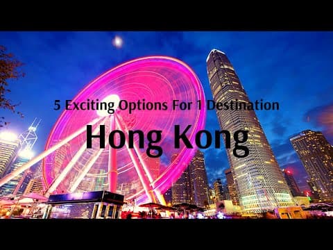 Get 5 Exciting Options For 1 Destination - Hong Kong Tour Packages - Flamingo Transworld