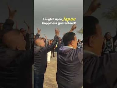 Laughing Session in Mt. Rokko, Japan