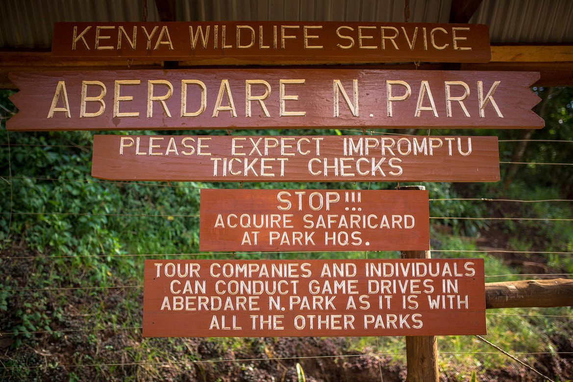 National Park Sign Board