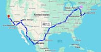 American Odyssey Map