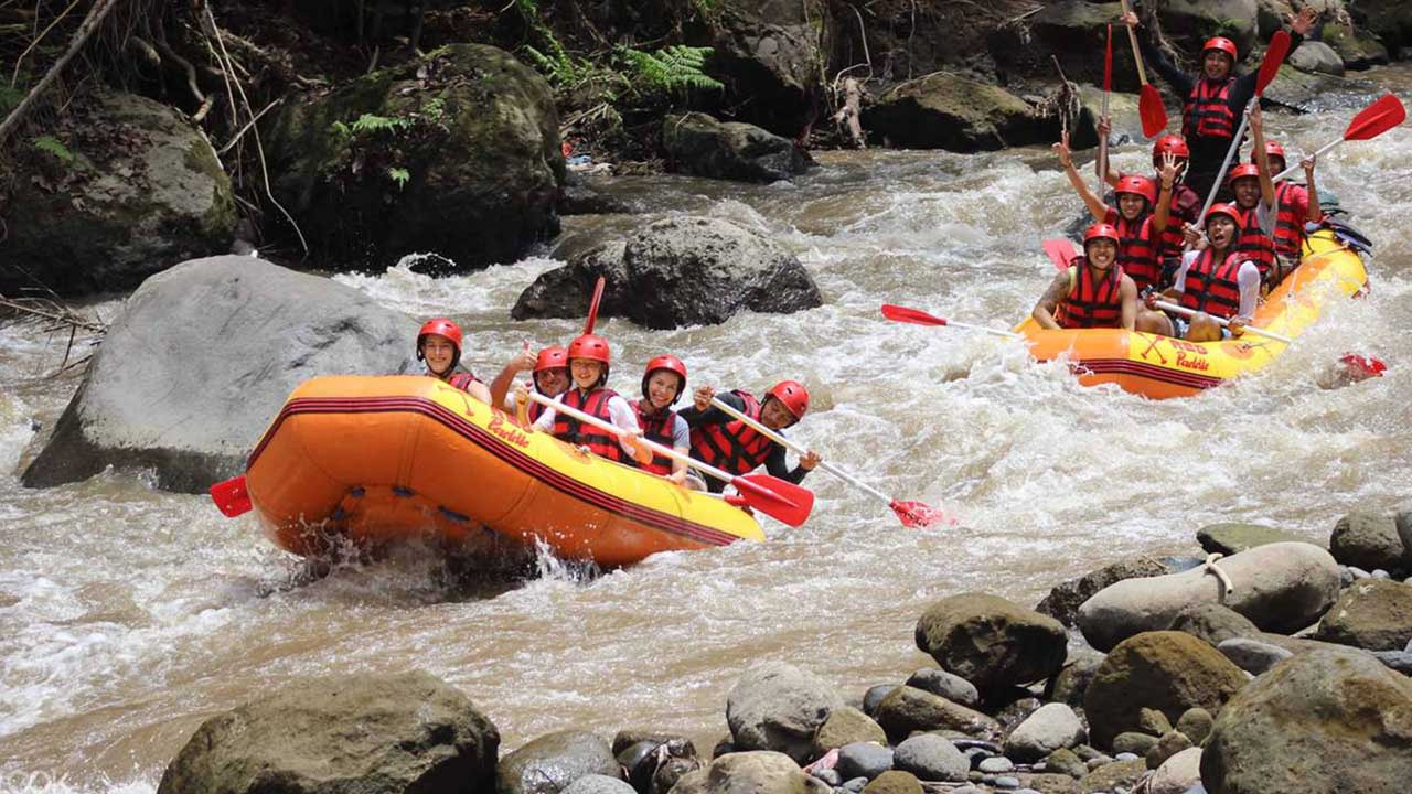 Ayung river water rafting