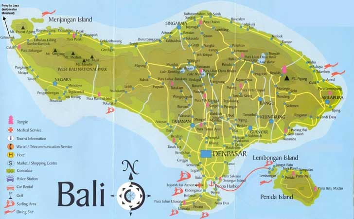 Geography in Bali Island