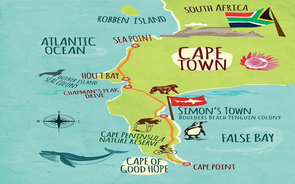 Cape peninsula Map