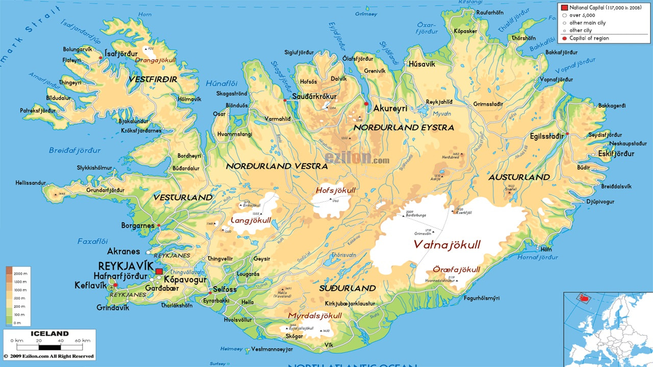 Iceland-Map