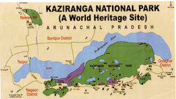 Kaziranga National Park Map
