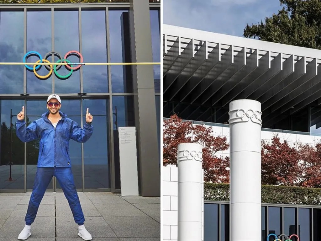 Bollywood Ranveer Singh gives Tour Massive Olympic Museum Switzerland