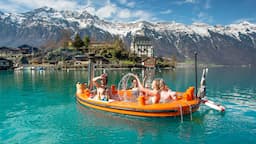 Brienzersee Hottug Iseltwald Seeburg Brienzersee Schnee Brienzergrat