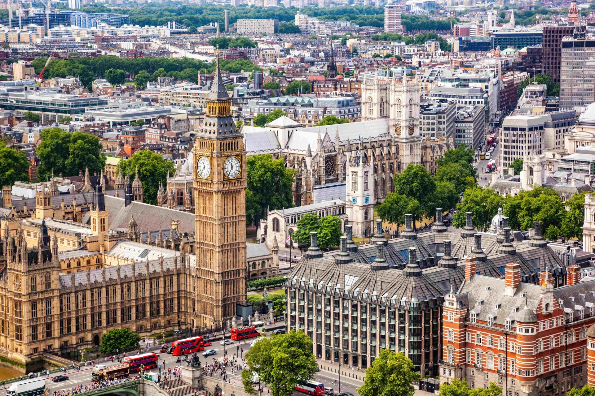 London aerial view