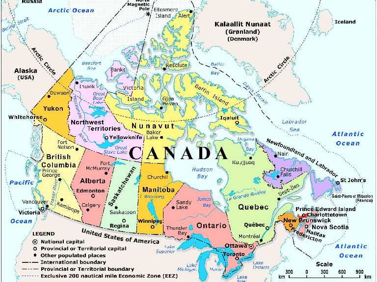 Geography in Canada