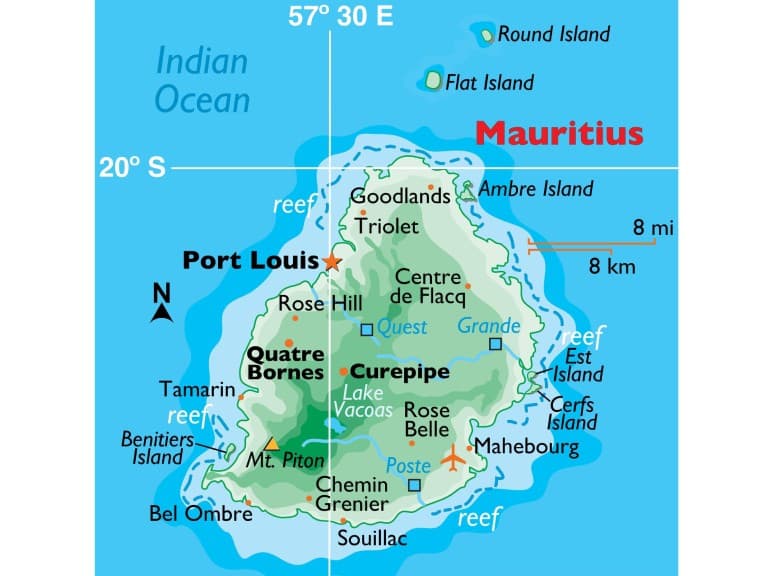 Geography in Mauritius