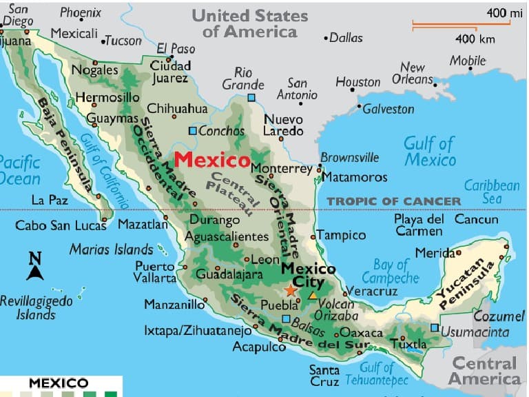 Geography in Mexico