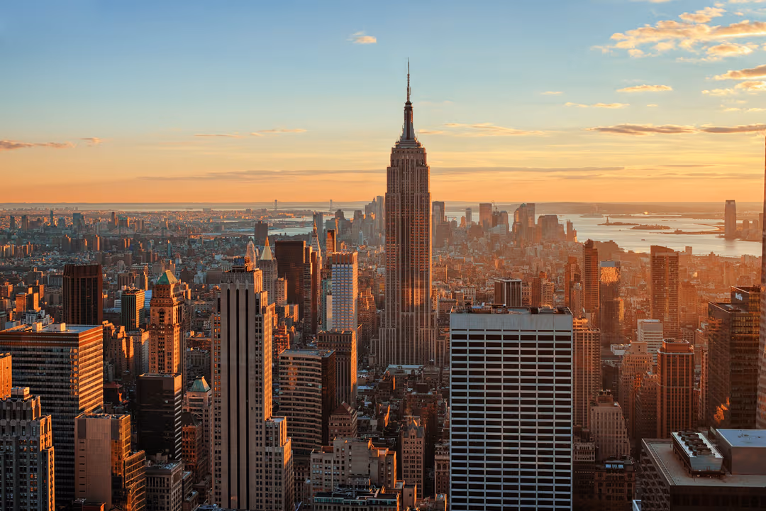 Enjoy views of Manhattan from the Empire State building