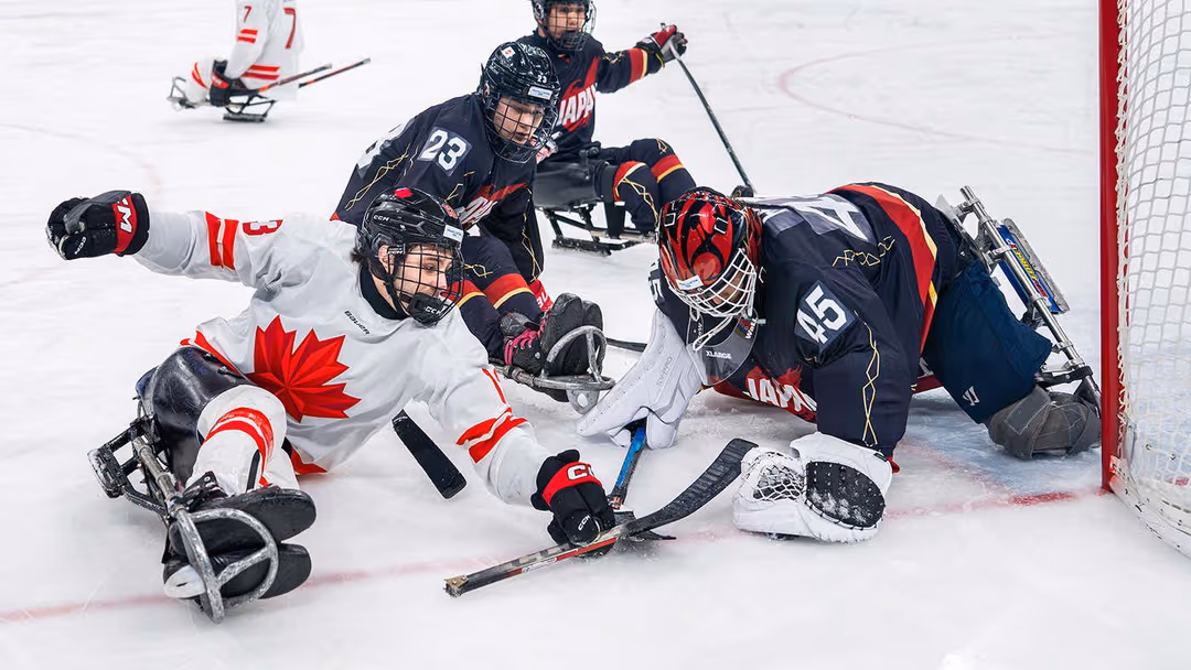 Get Up Close To An Ice Hockey Team