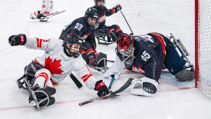 Get Up Close To An Ice Hockey Team