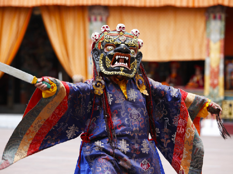Enjoy Mask Dance At Lachung Monastery, Sikkim - 1