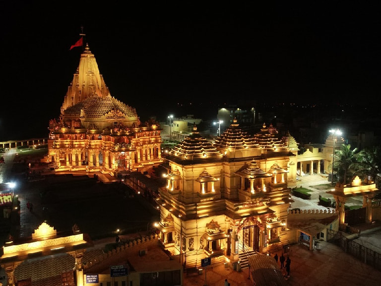 Somnath Temple Evening View