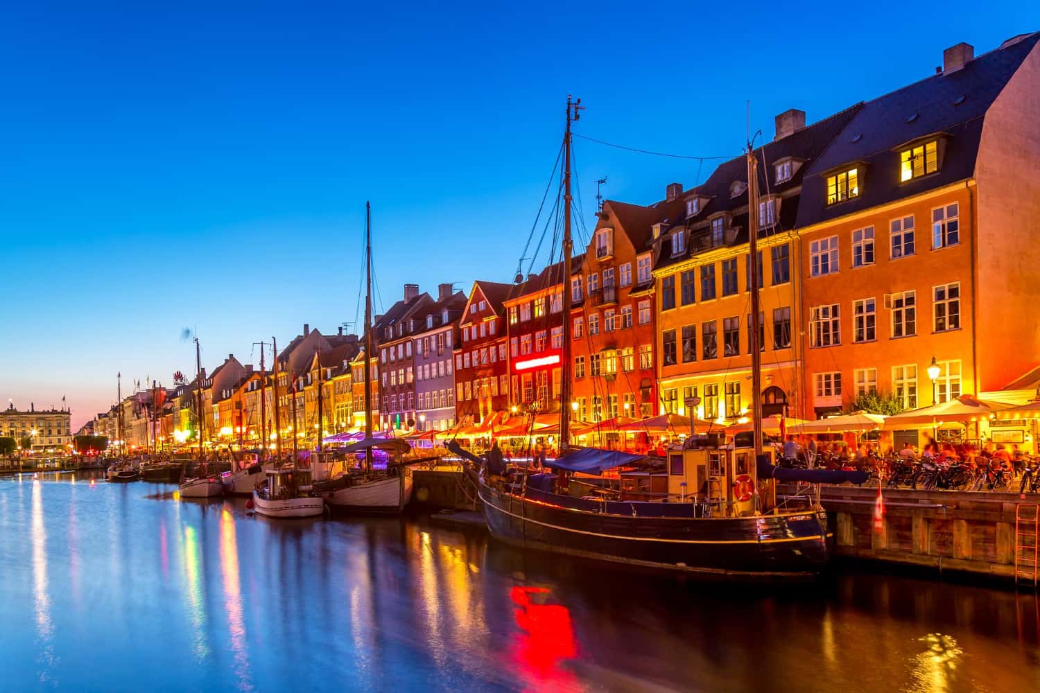 Take A Snap At Colorful Nyhavn With Coffee in Europe tour packages from Delhi