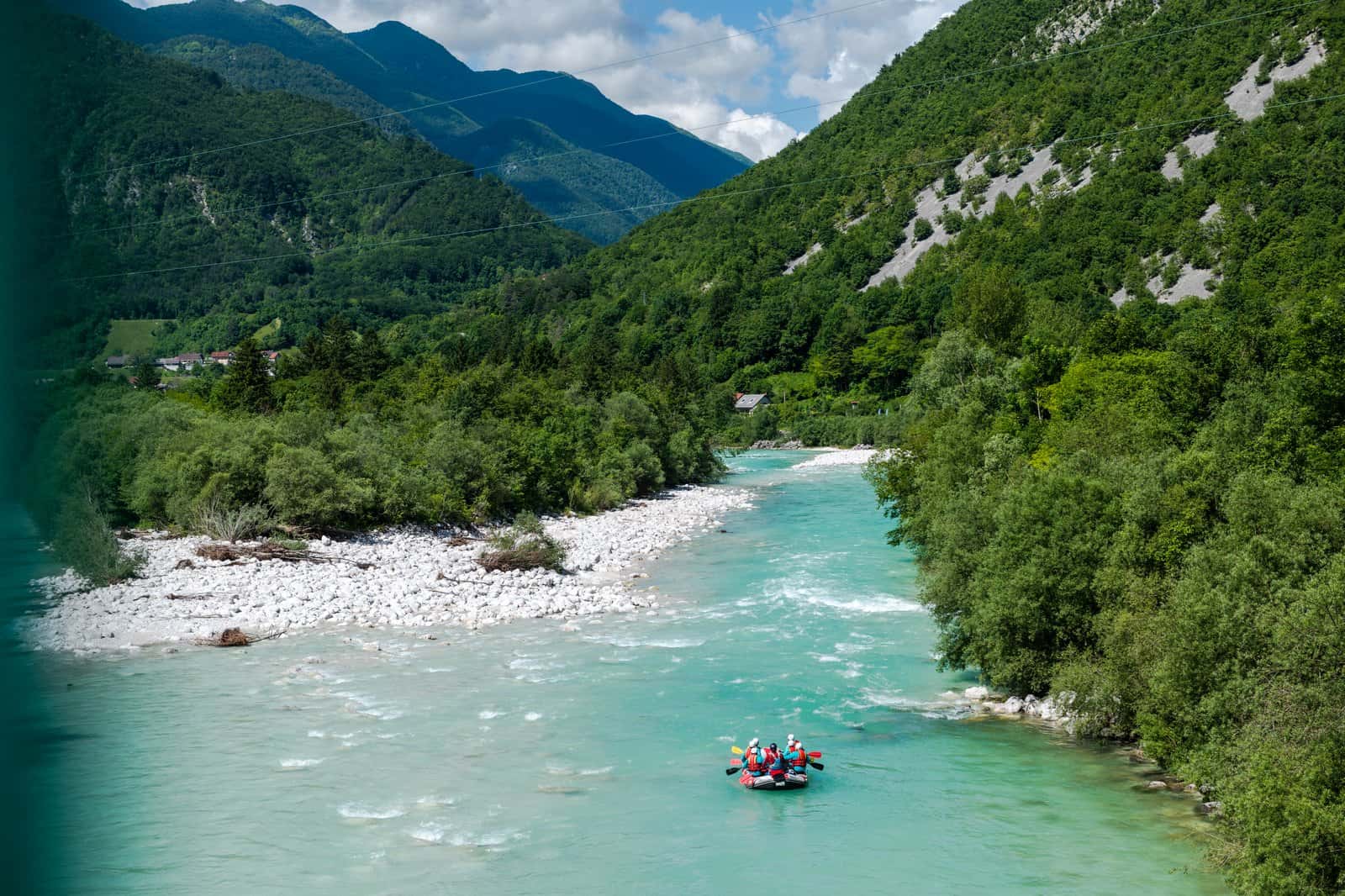 Experience white water rafting at Lütschine River in Europe tour packages from Delhi