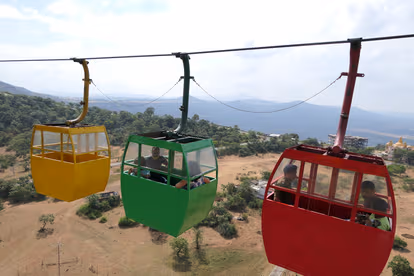 Enjoy A Cable Car Ride At The Ropeway In Saputara