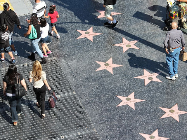 Take selfies on the Hollywood Walk of Fame