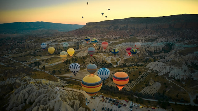 Fly Over Cappadocia In A Hot Balloon