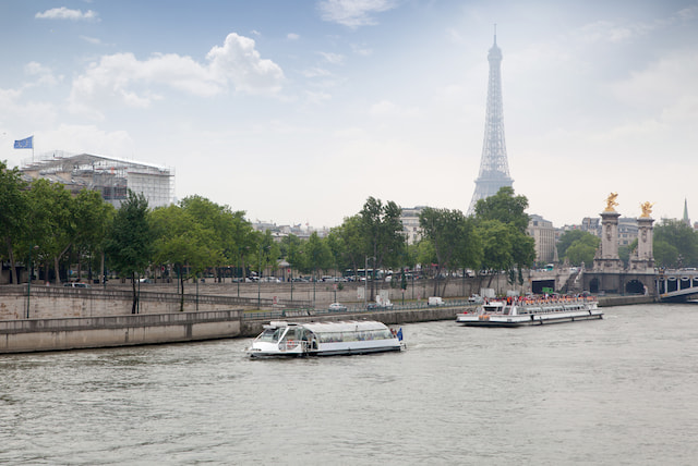 Take a boat tour of the Seine River