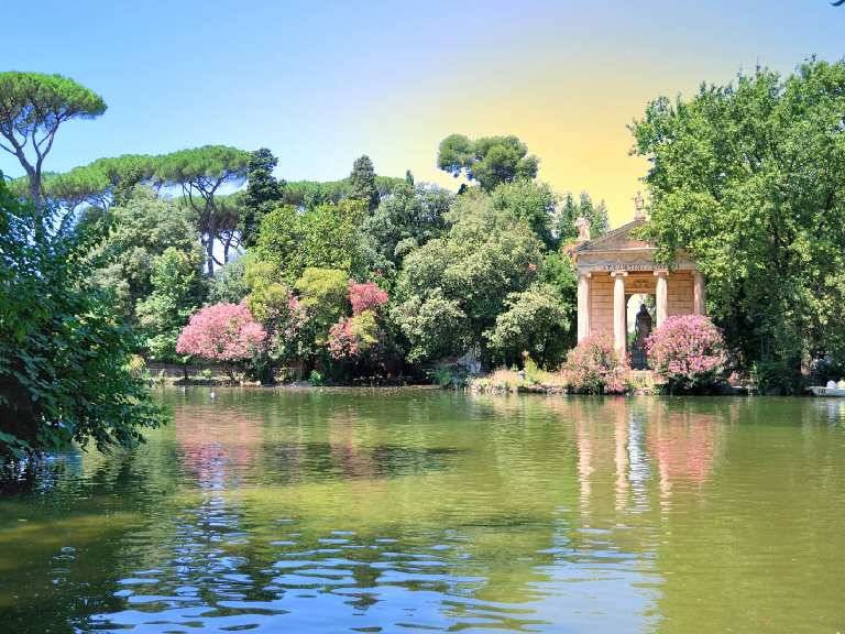 Stroll around at Villa Borghese 1