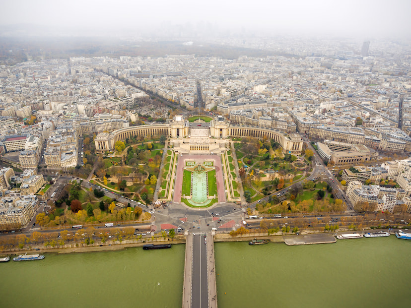 Go to the top of Eiffel tower
