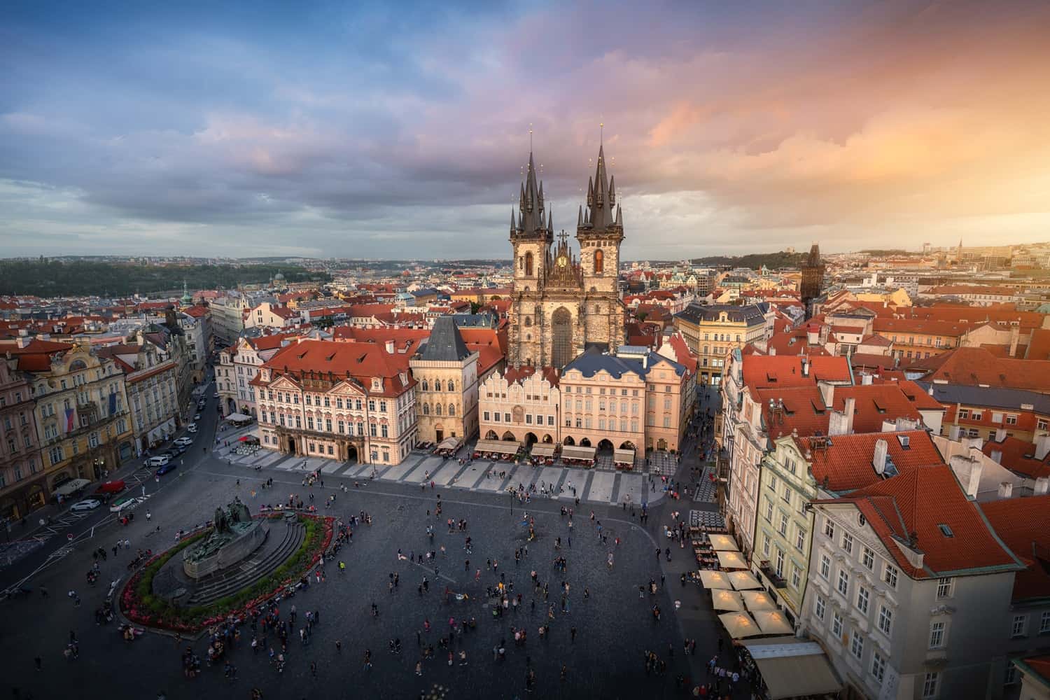 Visit the heartbeat of Prague- Old town square in Europe tour packages from Delhi