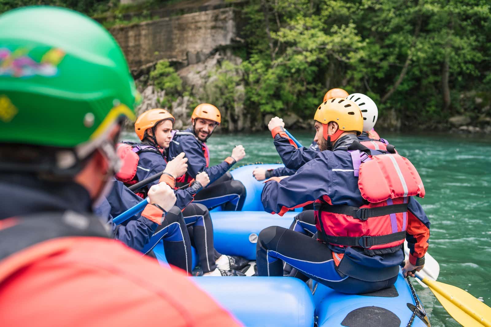 Experience white water rafting at Lutschine River in Europe tour packages from Delhi