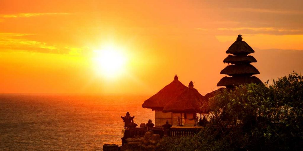 Sunset at Tanah Lot