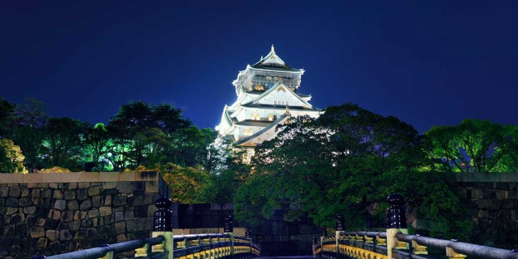 Osaka Castle at Night