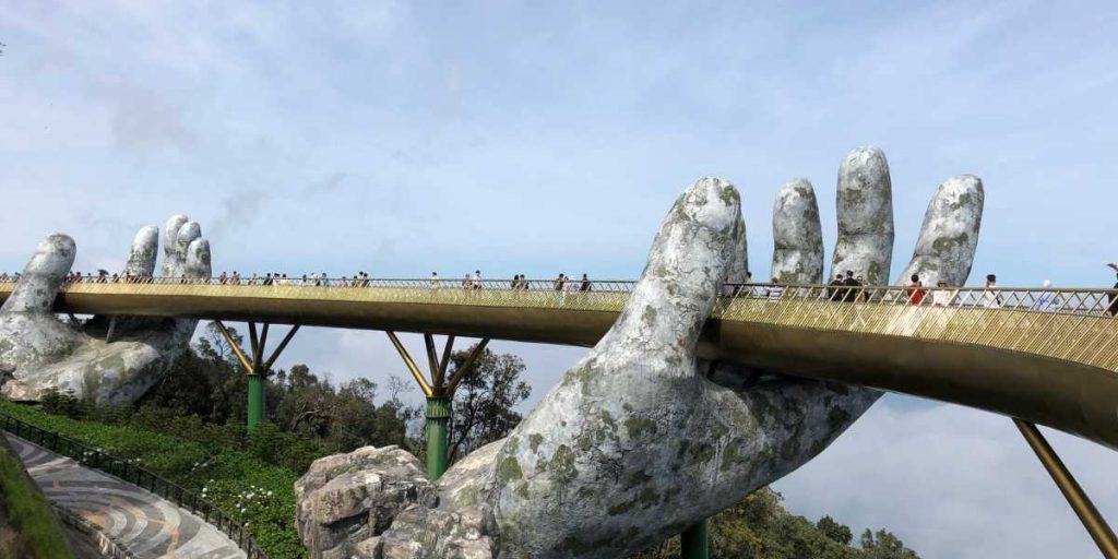 Golden Hands Bridge, Danang Vietnam